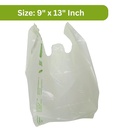 Eco Friendly White 8x10 Biodegradable Carry Bag 