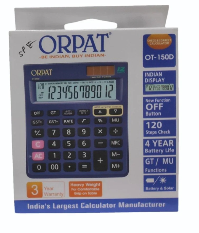 Orpat Calculator OT-150D (12 Digit)