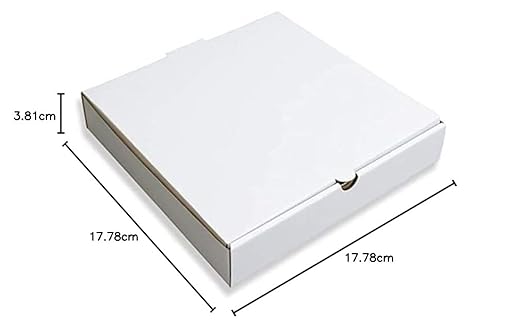 Pizza Box Duplex White 7x7x1.5 Inch (Pack Of 100)