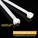 Kansuee Locking Cable Ties 1.8x100mm (Pack Of 100)