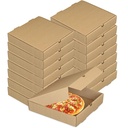 Pizza Box Plan Corrugated Brown 7x7x1.5 Inch (Pack Of 100)