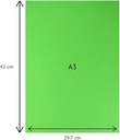 Pastel Paper Dark Green Colour A3 Size 160 Gsm (Pack Of 20)