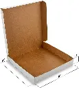 Pizza Box Duplex White 8.5x8.5x1.5 Inch (Pack Of 100)