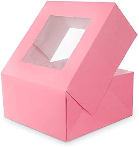 Premium Cake Box Window Size 7x7x4 Inch For 400gm Cake (Pack Of 50)