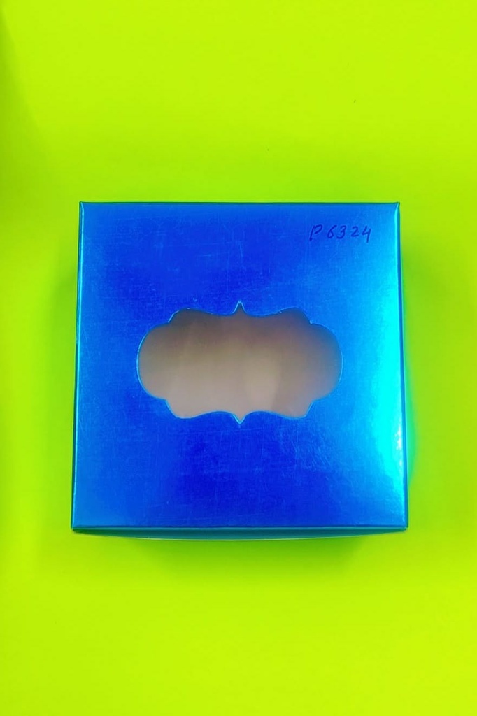 Sweet Box Window 4x4x2 Inch, For 250gm Mithai, Multi Metalic Colour (Pack Of 100)