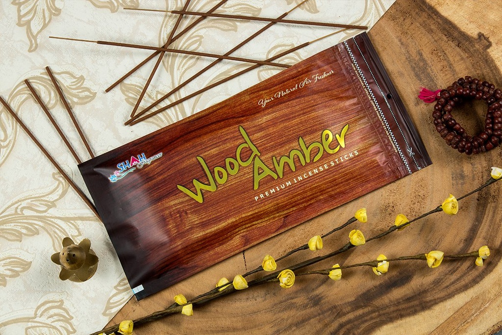 Premium Agarbatti Wood Amber (120 gram)