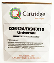 Compatible Laser Cartridge Q2612A/FX9/FX10 Universal