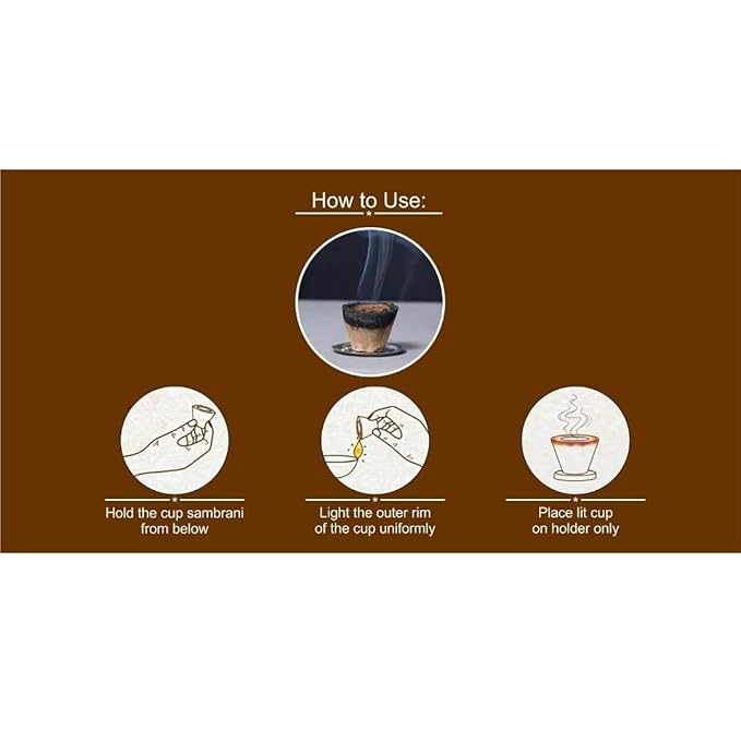Loban Premium Dhoop Cups (Pack Of 12)