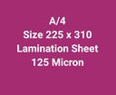 A4 Lamination Sheet 125 Micron (Pack Of 100)