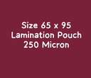 Lamination Pouch Film 65x95mm 250 Micron (Pack Of 100)