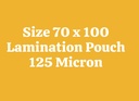 Lamination Pouch Film 70x100mm 125 Micron (Pack Of 100)