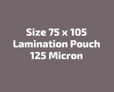 Lamination Pouch Film 75x105mm 125 Micron (Pack Of 100)