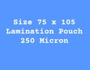 Lamination Pouch Film 75x105mm 250 Micron (Pack Of 100)