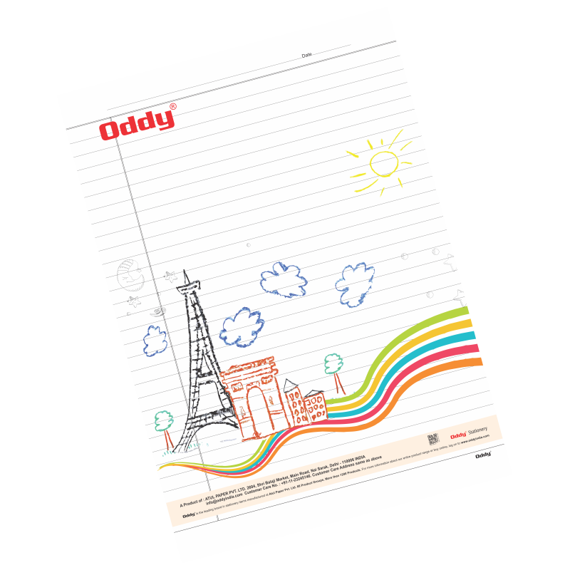 Oddy Project Sheet Design A4 140 Gsm  (Pack Of 20)