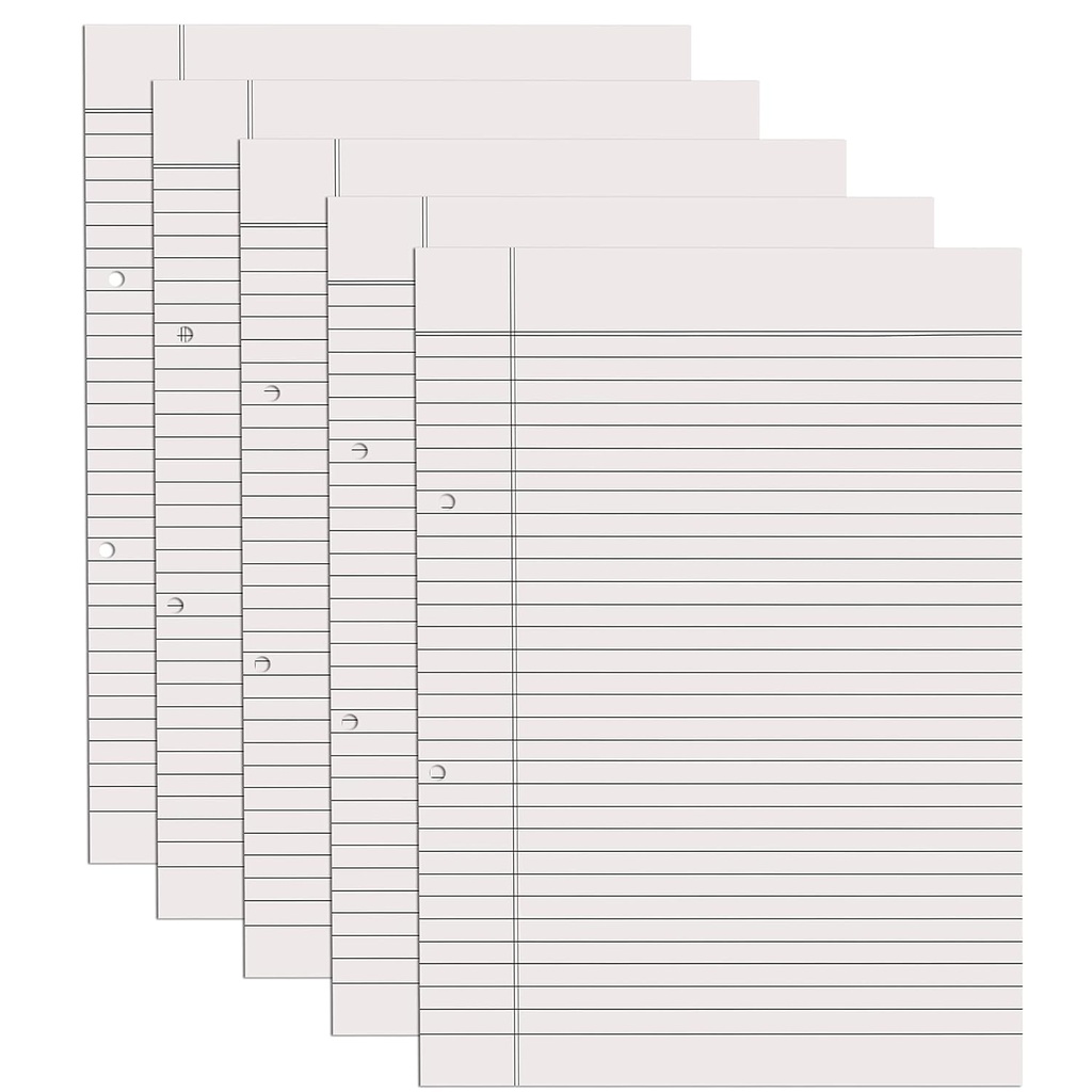 Project Paper A4 Double Side Ruled Paper Plain (Pack of 100)