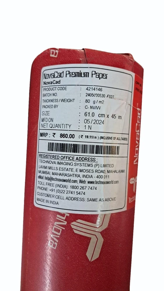 Technova Plotter Roll 24 Inch x 45 Meter 