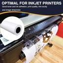 Technova White Plotter Paper Roll 36 Inch x 45mtr, 80gsm (Plotter Roll) 
