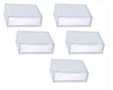 Plastic Transparent Visiting Card Holder Box (Pack Of 20)