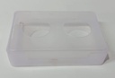 Plastic Transparent Visiting Card Holder Box (Pack Of 20)