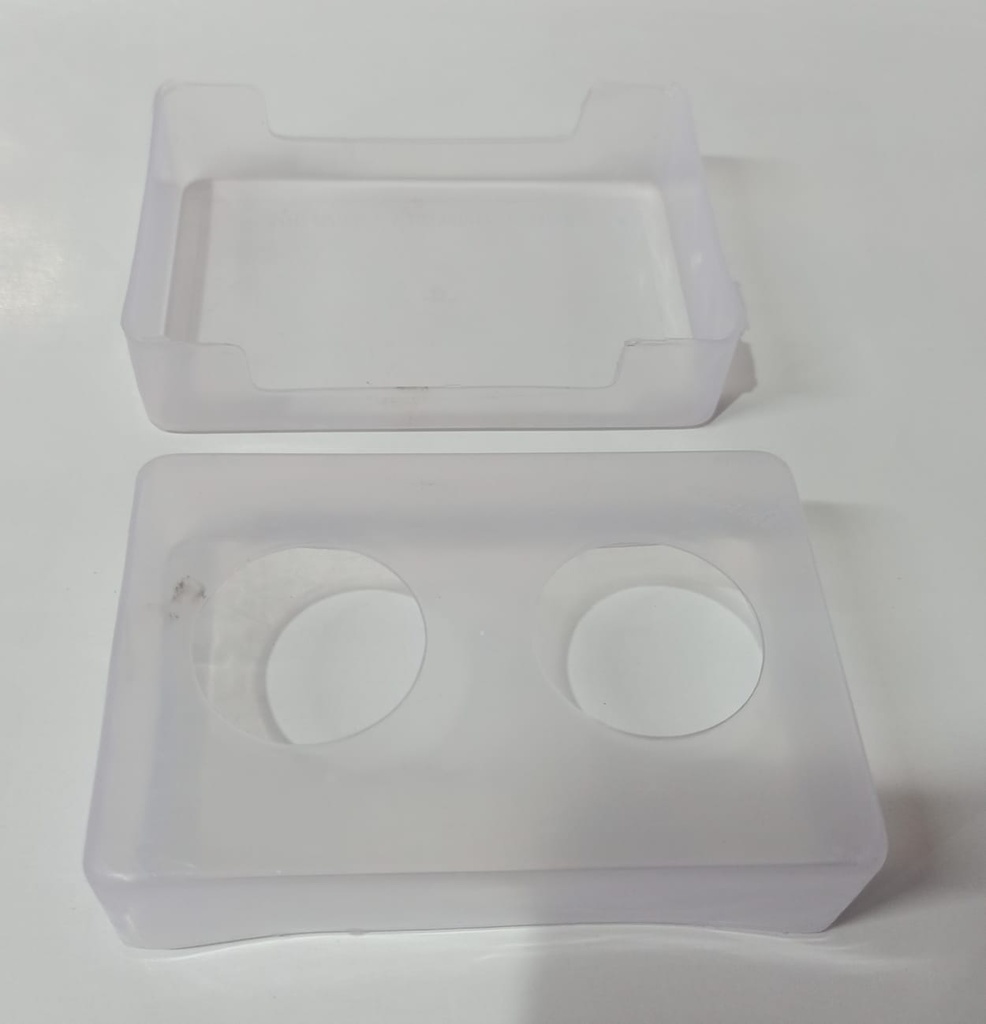Plastic Transparent Visiting Card Holder Box (Pack Of 20)