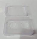 Plastic Transparent Visiting Card Holder Box (Pack Of 20)