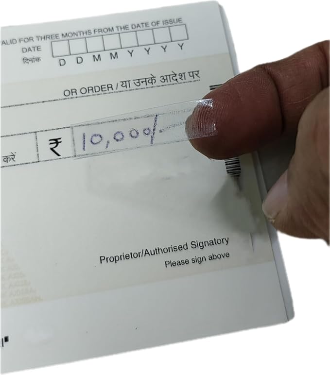 Cheque Security Stickers- 500 Labels