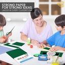 Pastel Colour Paper A3 Size 160 Gsm Dark Green Colour Double Sided (Pack Of 20)