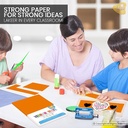 Pastel Colour Paper A3 Size 160 Gsm Dark Orange Colour Double Sided (Pack Of 20)