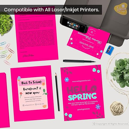 Pastel Colour Paper A3 Size 160 Gsm Rani Colour Double Sided (Pack Of 20)