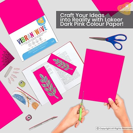 Pastel Colour Paper A3 Size 160 Gsm Rani Colour Double Sided (Pack Of 20)