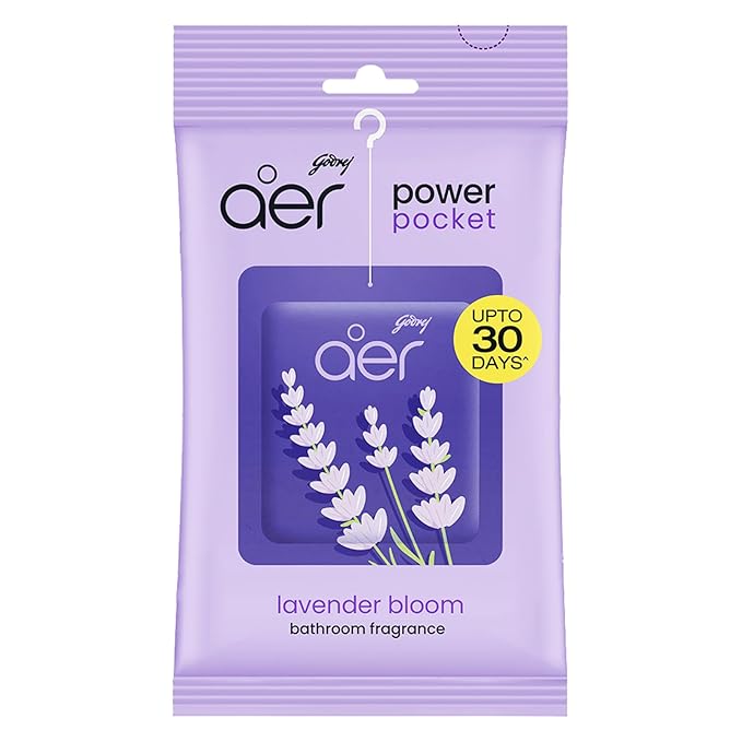 Godrej Aer Power Pocket Lavender Bloom 10g (Air Freshener Pouch) 
