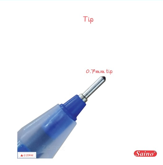 Saino Trio Use & Throw Ball Pen Blue Colour (Pack Of 20)