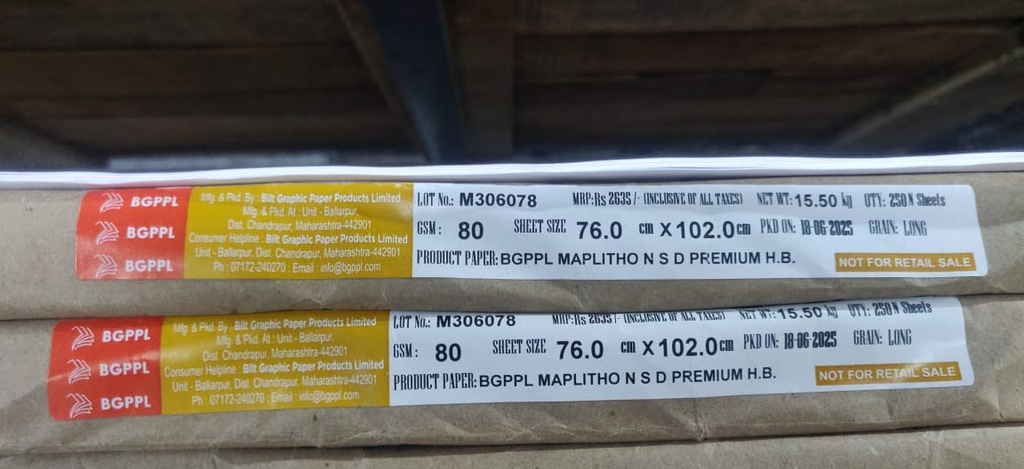 Ballarpur TA Delux 30x40 80 Gsm 31.0 Kg (Loose Sheet)
