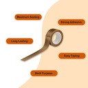 Redking Brown Cello Tape 3 Inch 72mm x 36mtr (Pack of 4)