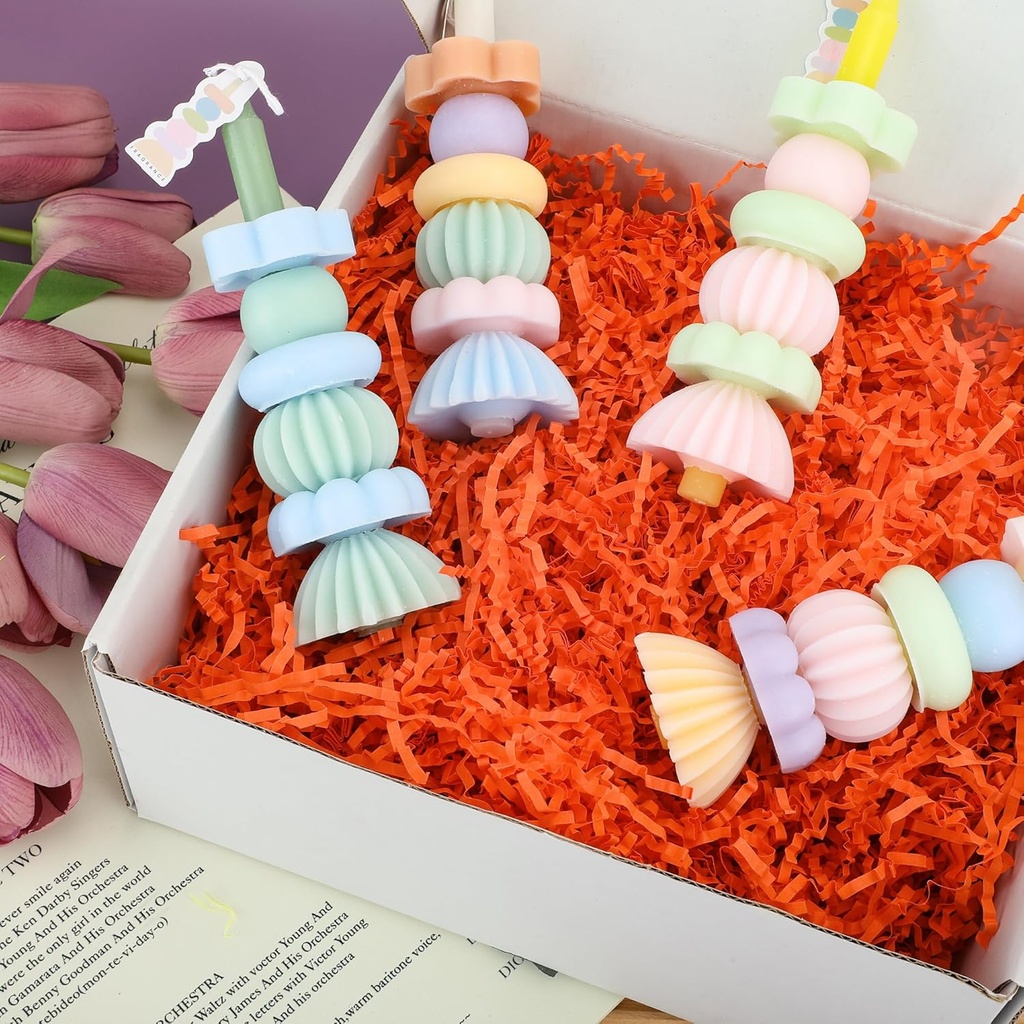 Shredder Paper Red Pastel Colour (200 Gram Pouch)