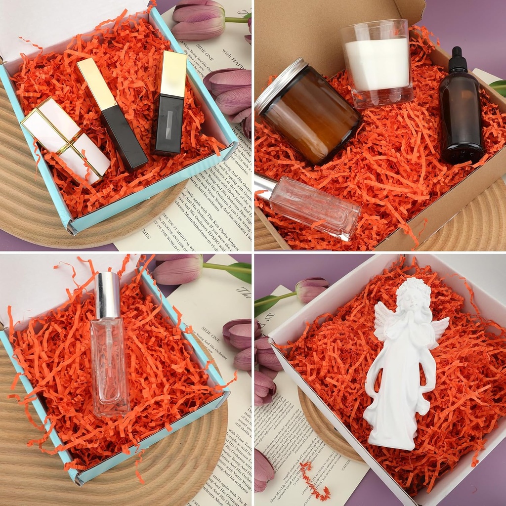 Shredder Paper Red Pastel Colour (200 Gram Pouch)