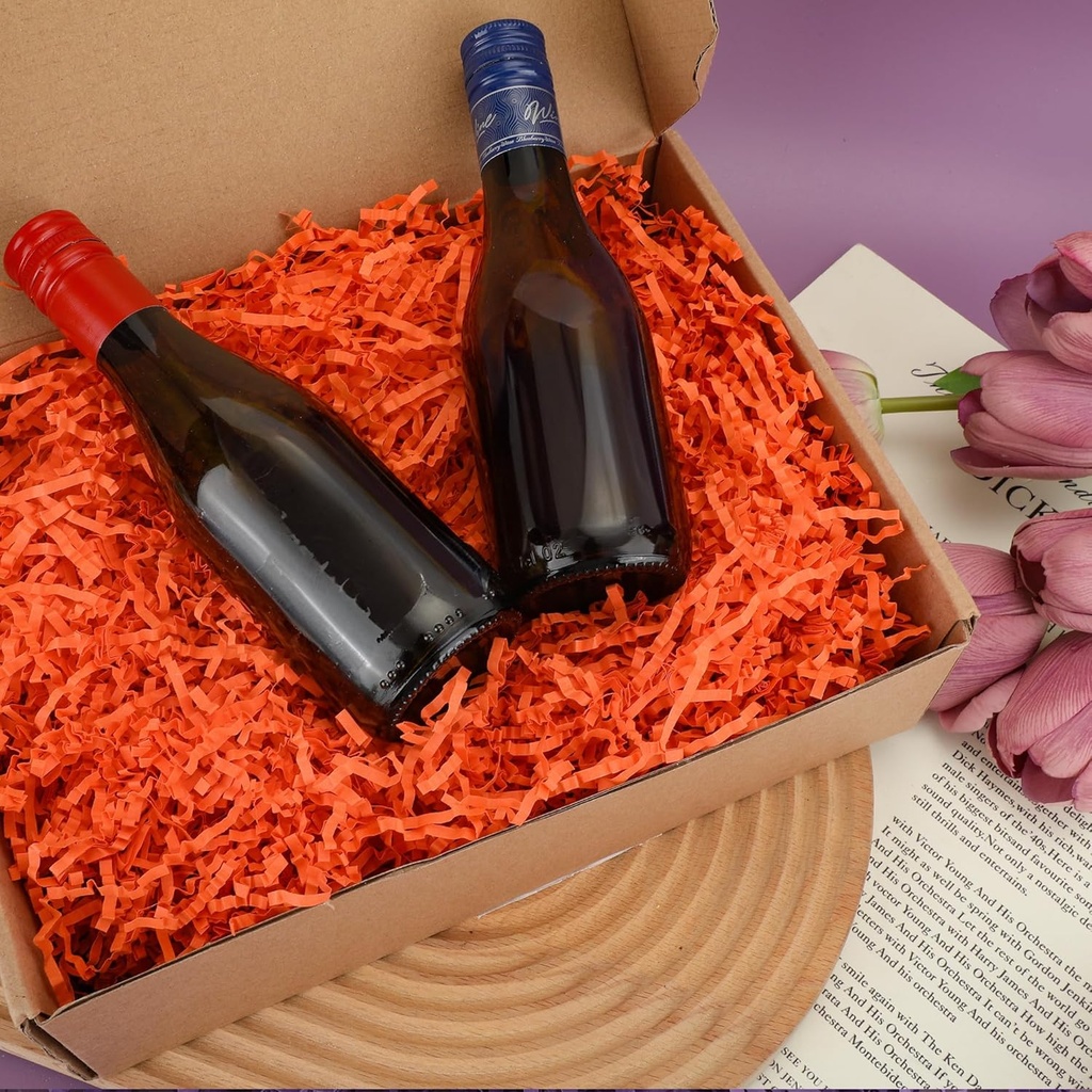 Shredder Paper Red Pastel Colour (200 Gram Pouch)