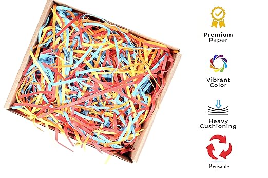 Shredder Paper Red Pastel Colour (200 Gram Pouch)