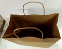 Brown Kraft Paper Bags with Twisted Handles 10"x5"x13" Inch 150 Gsm (Pack of 25)