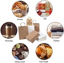 Brown Kraft Paper Bags with Twisted Handles 12.6"x4.75"x14.55" Inch 150 Gsm (Pack of 25)