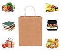 Brown Kraft Paper Bags with Twisted Handles 12.6"x4.75"x14.55" Inch 150 Gsm (Pack of 25)