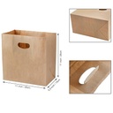 Brown Kraft Paper Bags with D-Cut Handles 11"x6"x11" Inch 150 Gsm (Pack of 25) 