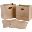 Brown Kraft Paper Bags with D-Cut Handles 11"x6"x11" Inch 150 Gsm (Pack of 25) 