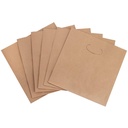 Brown Kraft Paper Bags with D-Cut Handles 11"x6"x11" Inch 150 Gsm (Pack of 25) 