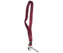 I Card Flat Lanyard 14mm With Lock Maroon Colour (Pack Of 100)