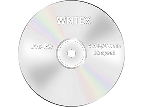Writex Blank DVD Recordable 4.7 GB Storage 120 Mins 16X Speed (Pack of 50)