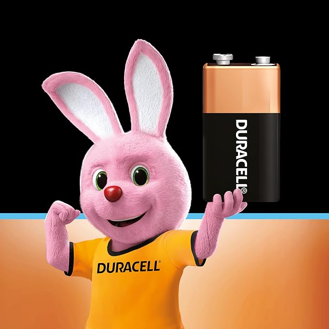 Duracell 9 Volts Alkaline Battery (Pack Of 2)