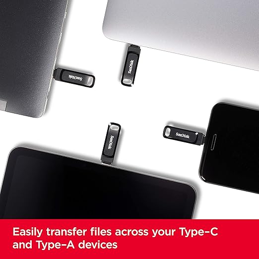 SanDisk Ultra Dual Drive Go Pendrive 64 GB (Mobile Pen Drive USB 3.0)