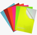 Desmat Fluorescent Sticker A4 Blue Colour (Pack Of 75) 