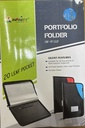 Infinity Leather Portfolio Folder File Legal Size (20 Folder)
